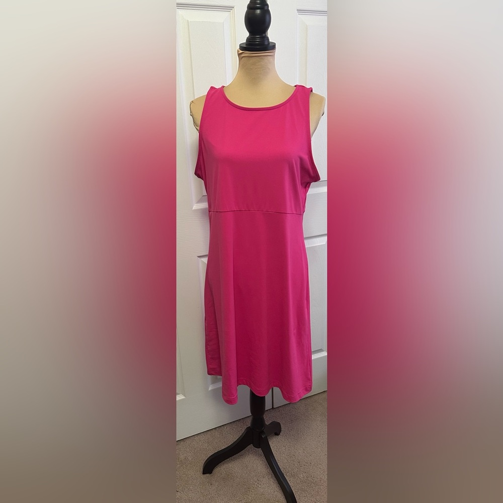 Eddie Bauer Fuchsia Midi Dress